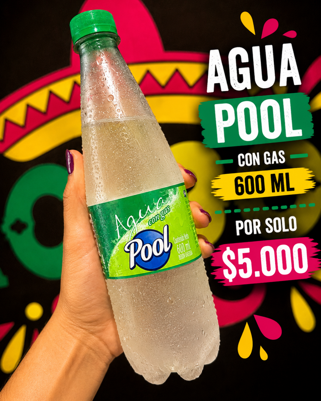 Agua Pool sin Gas