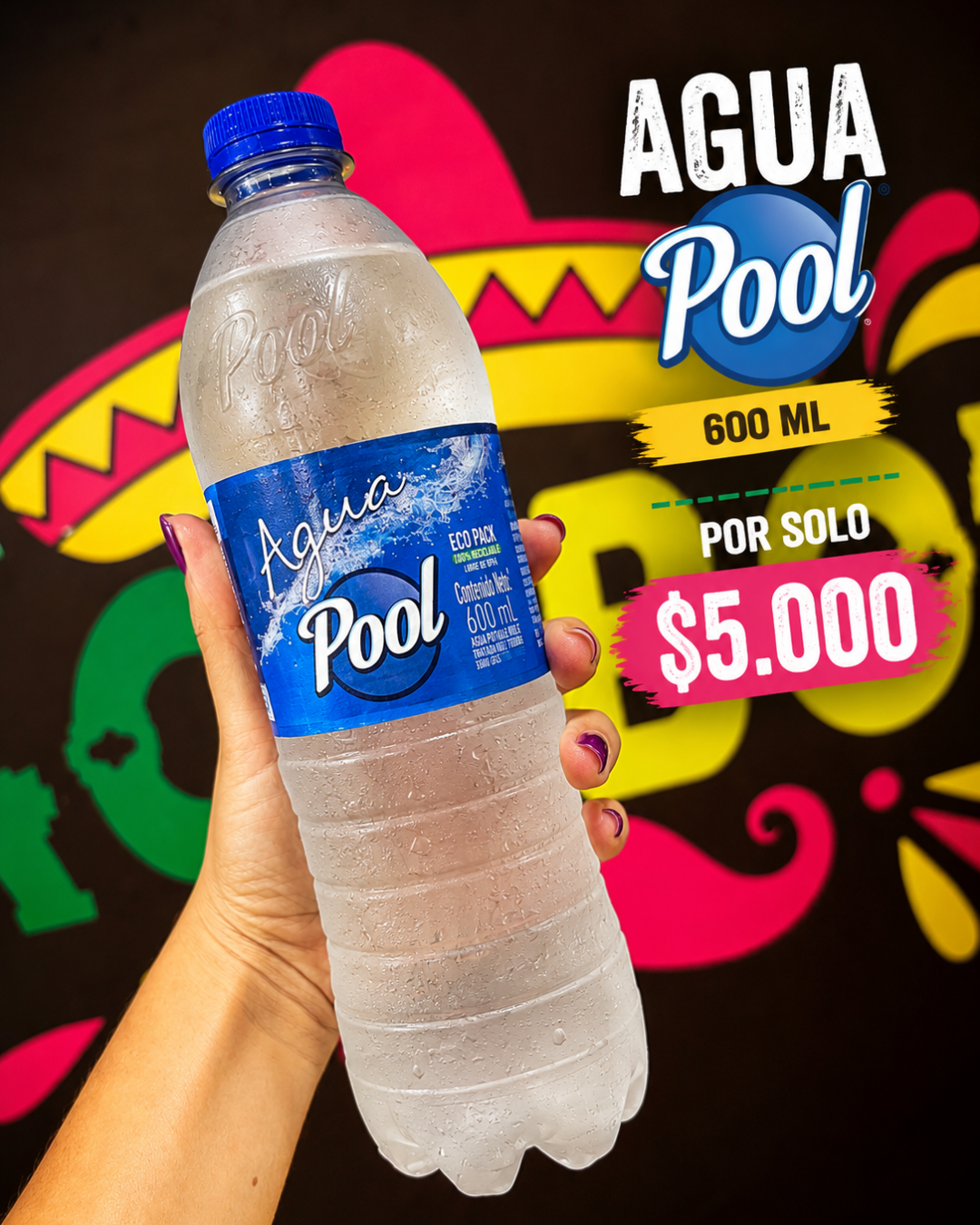 Agua Pool con Gas